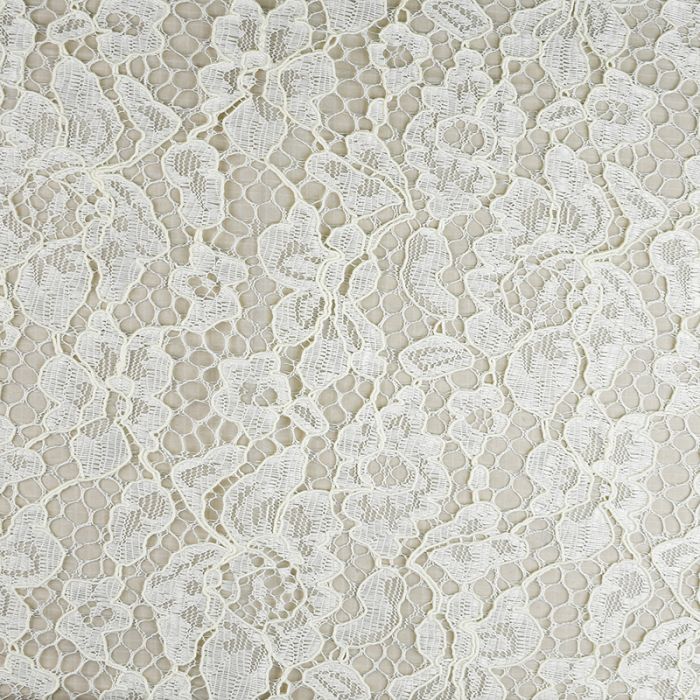 Corded Lace Fabric Ivory 146cm - Abakhan