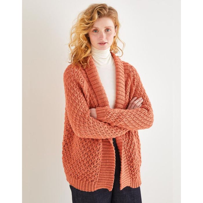 Sirdar Country Classic Worsted Womens Shawl Collar Cardigan 10165 - Abakhan