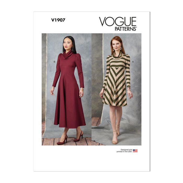 Vogue Sewing Pattern 1907 (B5) | Misses' Dress | Abakhan - Abakhan