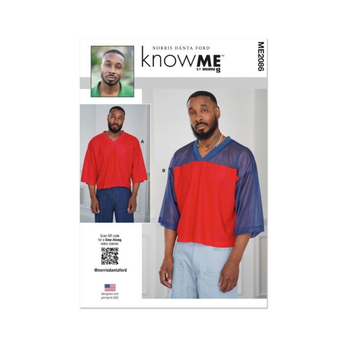 Know Me Sewing Pattern 2086 (BB) Mens Tops by Norris Danta Ford 44-52 main product photo