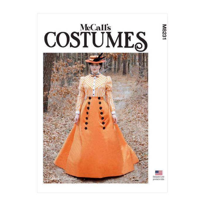 McCalls Sewing Pattern 8231 (A5) - 1890s Blouse & Skirt