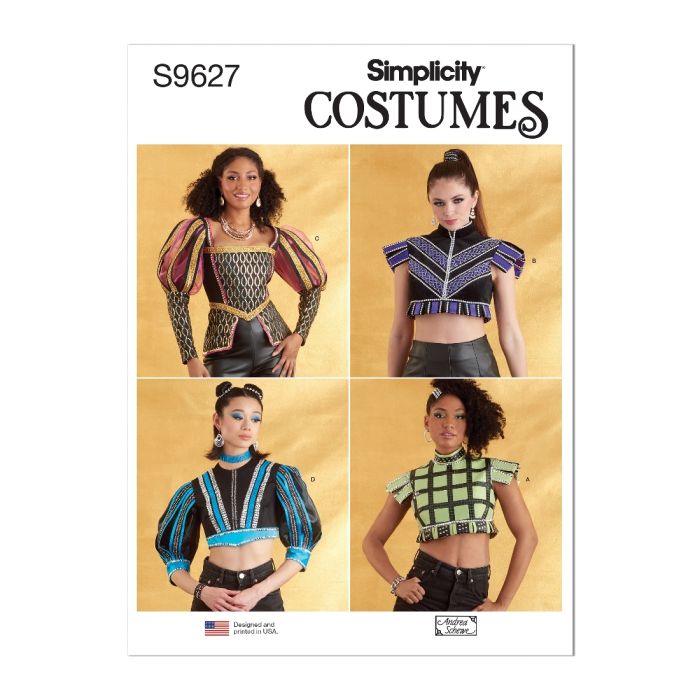 Simplicity Sewing Pattern 9627 (H5) - Misses Costume Tops, FREE Delivery  Available