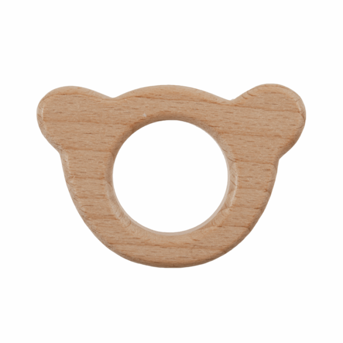 Trimits Wooden Craft Shapes Teddy Natural 5 x 6 x 1cm - Abakhan