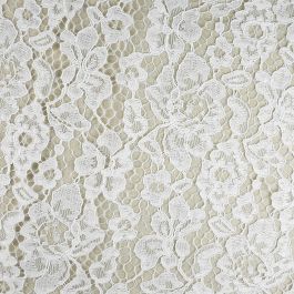 Corded Lace - Ivory/Silver · King Textiles
