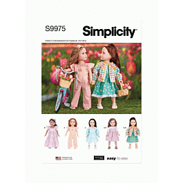 Simplicity Sewing Pattern 9976 (OS) |Doll House Backpack with Bear ...