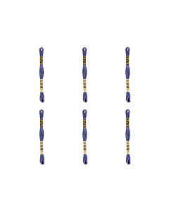 DMC Stranded Cotton Thread Purple - 6 Thread Value Pack