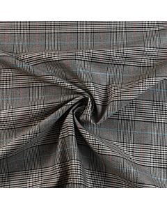 Italian Yarn Dyed Check Suiting Fabric - 150cm