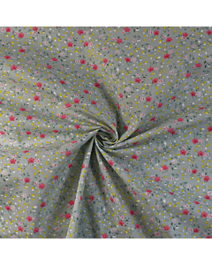 Floating Flowers Polycotton Fabric 110cm