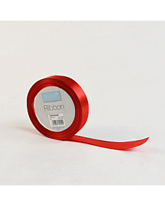 Trimits Reel of Satin Ribbon Red 20mm x 15m