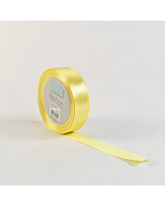 Trimits Reel of Satin Ribbon Yellow 20mm x 15m