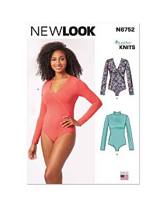 New Look Sewing Pattern 6752 Misses' Knit Bodysuits  XS-XL