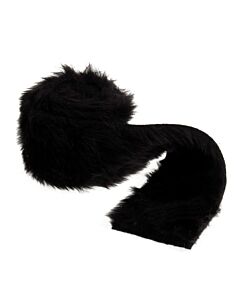 Trimits Faux Fur Roll Black 2m x 8cm