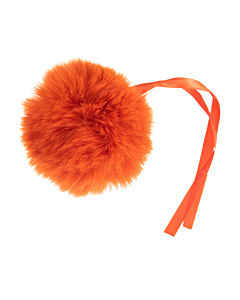 Trimits Large Faux Fur Pom Pom Orange 11cm