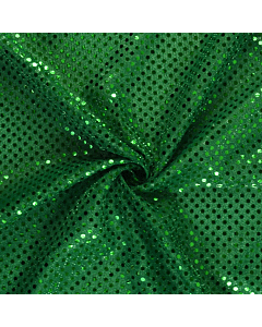 3mm Polyester Sequin Fabric Emerald 112cm