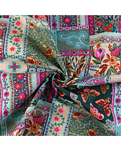 3 Wishes Bountiful Patchwork Cotton Fabric Multi 110cm