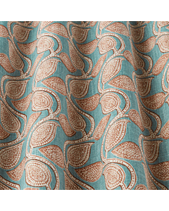 ILIV Kantha BCI Cotton Curtain and Upholstery Fabric Henna 138cm