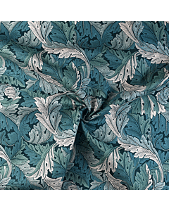 Morris & Co Willow Boughs Curtain and Upholstery Fabric Teal 138cm