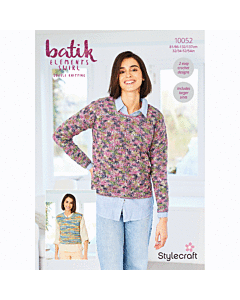 Stylecraft Batik Elements DK Ladies Top & Sweater 10052 Pattern Download  