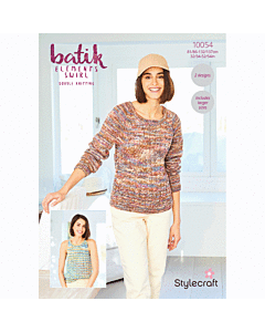 Stylecraft Batik Elements DK Top & Sweater 10054 Knitting Pattern Download  