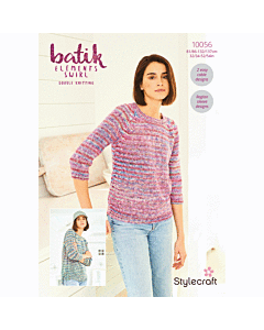 Stylecraft Batik Elements DK Ladies Sweaters 10056 Knitting Pattern Download  