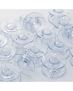 Brother Shuttle Foot Bobbins 11.5mm Pack of 10 Transparent 1.5 x 9.6 x 6.5cm