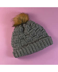 Basket Weave Hat Crochet by Zoe Potrac in WoolBox Chunky