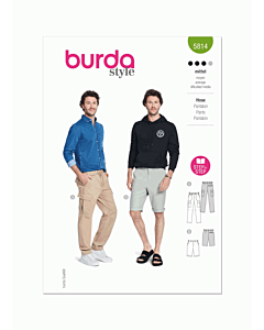 Burda Style Pattern 5814 (36-46) Mens Pants  36-46