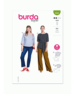 Burda Style Pattern 5843 (10-20) Misses Shirt  10-20