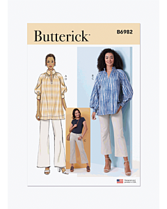 Butterick Sewing Pattern 6982 (Y5) Misses' Tunics and Jeans  18-20-22-24-26