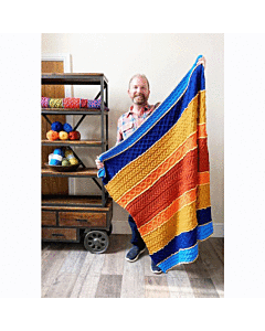 Cablemagoria Knit-Along Blanket in Stylecraft Special Aran by Stuart Hillard - Cinnabar Colourway