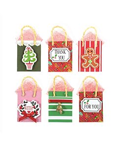 Craft For Occasions Gift Bags Multi 6pcs x 2.5cm x 5cm