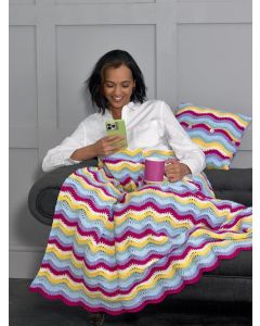 James C Brett Second Chance DK Crochet Blanket Cushion Pattern JB789 Various
