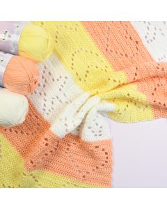 Lucky Charm Crochet Baby Blanket in WoolBox Imagine Lullaby Baby DK Yarn