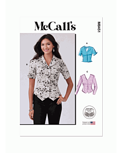 McCalls Sewing Pattern 8451 (Y5) Misses Tops  18-26