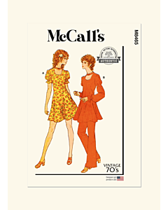 McCalls Sewing Pattern 8465 (R5) Misses Dress Tunic Pants & Panties  14-22