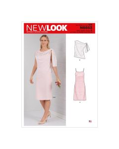 New Look Sewing Pattern 6653 (N) - Misses Dress 8-20 N6653 8-20