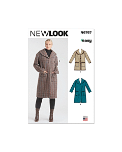 New Look Sewing Pattern 6767 Misses' Coats  XS-S-M-L-XL