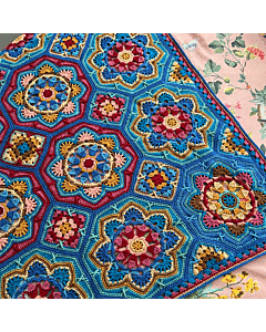 Persian Tiles Marrakesh Colourway Crochet Blanket Kit by Janie Crow  in Stylecraft Life DK
