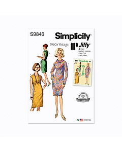 Simplicity Sewing Pattern 9846 (K5) Misses' Dress  8-10-12-14-16