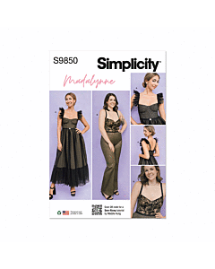 Simplicity Sewing Pattern 9850 (BB) Dress Jumpsuit Madalynne Intimates  1X-5X