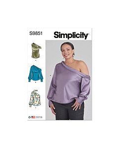 Simplicity Sewing Pattern 9851 (W2) Misses' and Women's Tops  20W-22W-24W-26W-28W