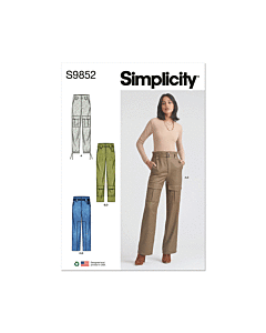 Simplicity Sewing Pattern 9852 (Y5) Misses' Pants and Belt  18-20-22-24-26