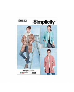 Simplicity Sewing Pattern 9853 (A) Misses' Coats Elaine Heigl Designs  XS-S-M-L-XL