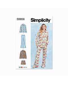 Simplicity Sewing Pattern 9856 (A) Misses' Sleepwear  XS-S-M-L-XL-XXL