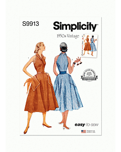 Simplicity Sewing Pattern 9913 (H5) Misses Dress  6-14