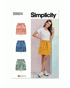 Simplicity Sewing Pattern 9924 (U5) Misses Cargo Skirts  16-24
