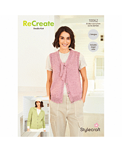 Stylecraft ReCreate DK Ladies Cardigan 10062 Knitting Pattern Download  
