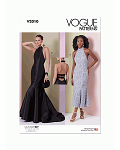 Vogue Sewing Pattern V2010 (H5) Misses' Dress in Two Lengths  6-8-10-12-14