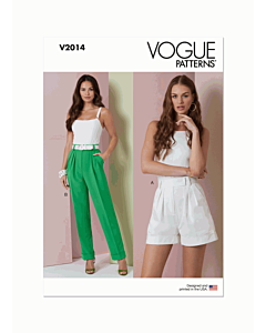 Vogue Sewing Pattern V2014 (B5) Misses' Shorts and Pants  8-10-12-14-16