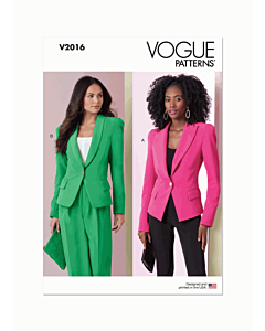 Vogue Sewing Pattern V2016 (H5) Misses' Jackets  6-8-10-12-14